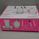 Traditional Turkish Tea Glasses Set Includes; 6 Glasses tea cups (4 oz), 6 Saucers and Sugar Bowl with Glass Cover (8.6 oz), Arabic Persian Tea Cups (13 Pieces)