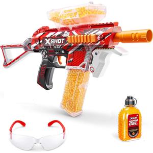 XSHOT Hyper Gel Trace Fire Blaster, Semi and Fully Automatic Gel Blaster & 10,000 Gellets, 600 Capacity Hopper & 850 Capacity Mag, Ages 14 & Up by ZURU