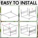 Moxweyeni 4 Pack Mesh Hanging File Folder Organizer, Letter Size File Folder Organizer, Metal Hanging Filing Box Desktop Filing Crate Storage for Home, Office, School, Black