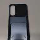 COOYA Wallet Case for Samsung Galaxy S25 Edge 6.7'' Navy, 3-5 Credit Cards Holder, Slot Flip Cover Back Pocket, Dual Layer Protective Hard Shell+Soft TPU Rubber Inner, Bumper Armor, Non-Slip, Women