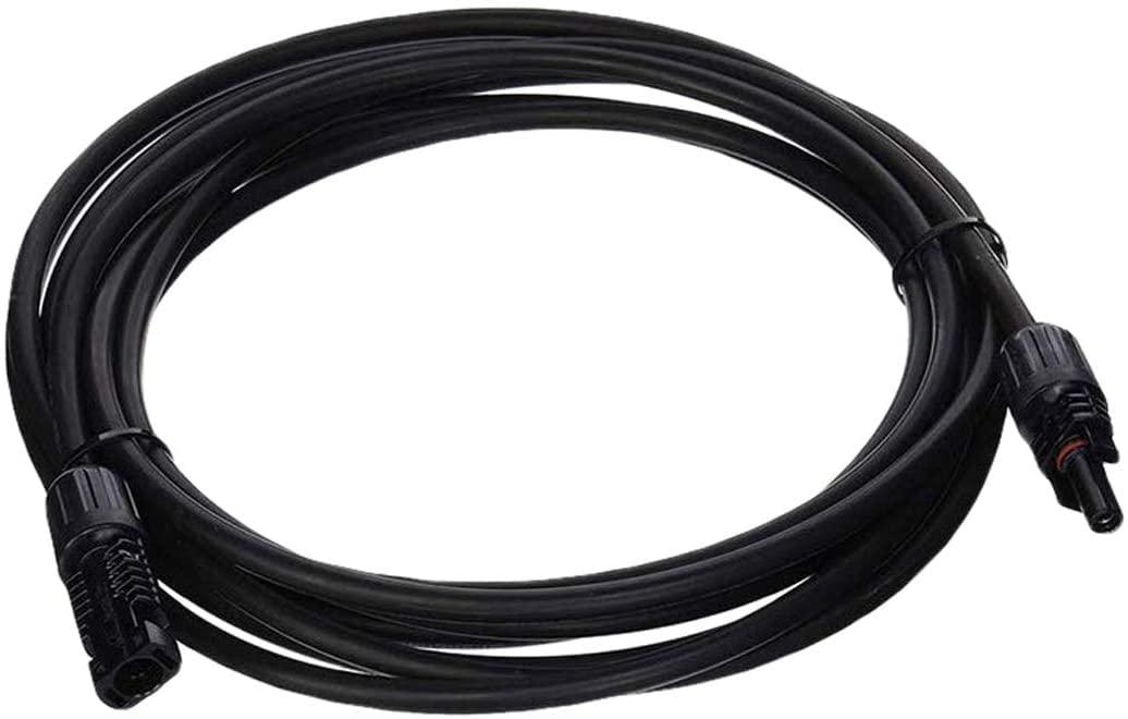 Renogy 5Ft 10AWG Solar Extension Cable with Male and Female Connectors, 5FT-10AWG, Black