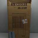 Uthfy Swamp Cooler Air Conditioner, Evaporative Air Cooler with 5.3 Gallon Water Tank, 4 Ice Box, Remote, 12H Timer, 120Oscillation, Portable Cooling Fan with 3 Speeds for Bedroom Home Office