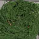 Waipfaru 9ft Artificial Norfolk Pine Garland, Realistic Christmas Garland with Lights Faux Winter Pine Greenery for Mantle,Table, Wall,Indoor,Outdoor Winter Christmas Decorations