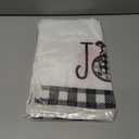 Artoid Mode Black White Buffalo Plaid Xmas Trees Joy Christmas Kitchen Towels Dish Towels, 18x26 Inch Seasonal Winter Decoration Hand Towels Set of 2