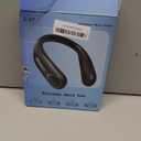 Portable Neck Fan,Hands Free Personal Wearable Bladeless Fan,6000mAh USB Rechargeable,360 Cooling,LED Display,4-Speeds,Birthday Gifts for Men Women Dad Mom,Valentines Day Gifts for Her Him (Black)