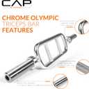 CAP Barbell 34'' Olympic Triceps Bar, Chrome (OBIS-34S)