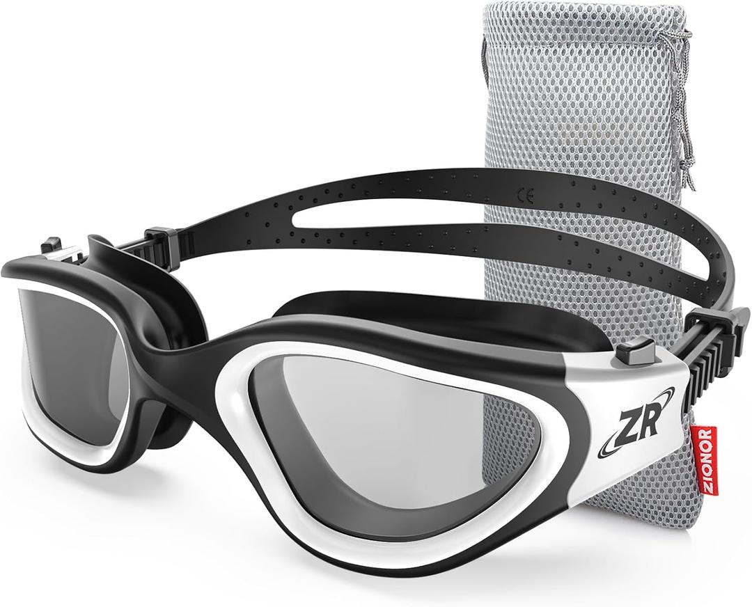ZIONOR G1 Polarized Swimming Goggles for Unisex Adult Women Anti Fog 100% Anti UV Diving Goggles (B3 (Polarized + Bright Smoke))