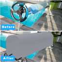 Woanger Heavy Duty Pool Solar Reel Cover Waterproof UV Resistant Inground Swimming Pool Solar Reel Roller Blanket(18 Ft, Gray)