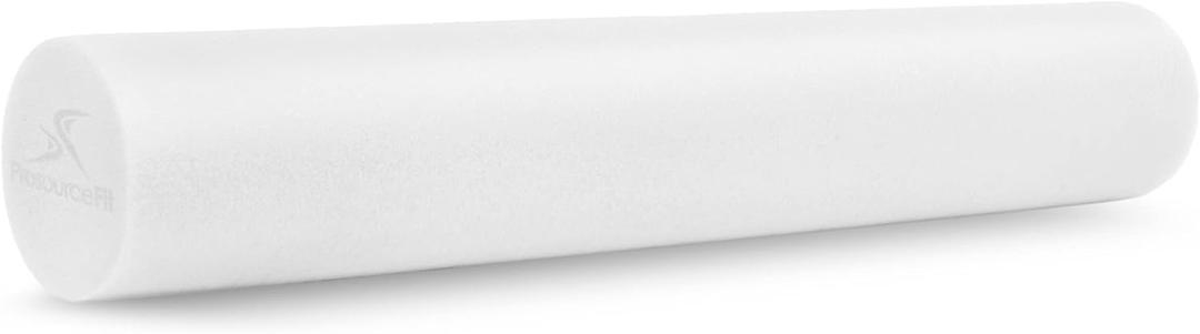 ProsourceFit Flex Foam Rollers for Muscle Massage, Physical Therapy, Core & Balance Exercises Stabilization (Long-Full Roller 36 x 6-Inch, White 36"x6")