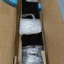 Metal Fence Post Black 6 feet, Pack of 8, T Posts for Fences Wire Mesh, No Dig Steel Stakes Fencing for Garden Yard Farm Outdoor Light Duty