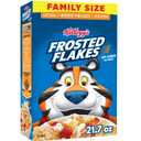 Kellogg's Frosted Flakes Breakfast Cereal, Fat Free, Family Size, 21.7 oz (1.36 Pound (Pack of 1)), Best By Oct. 25, 2025