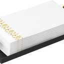 STWWO Napkin Holder for Bathroom, Guest Towel Holder Tray for Bathroom, Black Guest Napkin Holders with Golden T-Handle, Disposable Hand Towel Tray for Guest Room, Table, Kitchen