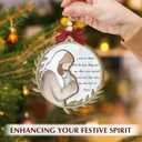 2 x Miscarriage Christmas Ornament 2025  Angel Baby Remembrance Gift for Mothers, Parents, Sympathy Memorial Ornament for Loss of Child or Infant  Be with Jesus Wooden Condolence Ornament Hanging Decor