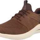 Skechers USA Men's Men's Delson 3.0-Cicada Knitted Bungee Lace Slip On, CDB, 11.5