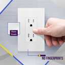ENERLITES Decorator Outlet 20 Pack, 15A Standard Electrical Wall Receptacle