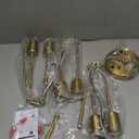 CANMEIJIA Modern Sputnik Chandelier, Ceiling Light Fixture Flush Mount 6-Lights Gold Chandeliers for Living Room Bedroom Dining Room Kitchen, Mid Century Chandeliers, E26 Base, Bulbs Not Included