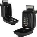 2025 Upgrade SL-591 Car Lock Box, Car Window Punch Button Lock Box for Ride Share, Turo, GetAround (Black)