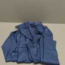 J.VER Men's Dress Shirts Solid Long Sleeve Stretch Wrinkle-Free Formal Shirt Business Casual Button Down Shirts (Large, Dark-blue)