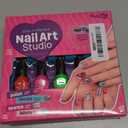 Nail Art Studio for Girls - Birthday Gift - Nail Polish Kit for Kids Ages 7-12 Years Old - Girl Gifts Ideas - Gift Set - Girly Stuff - Polish, Pens, Glitter, Stickers, Gems, Filer - 8 9 10 11 12 Year