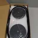 Modern Black Pendant Lights 2 Pack, LED Minimalist Pendant Lighting Fixture for Kitchen Island, Long Tube Hanging Light Cord Adjustable for Living Room Bedroom Dining Room Bar