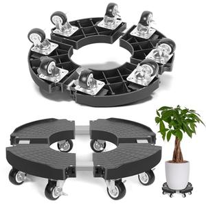 TreeGun Plant Caddy with Wheels Heavy Duty with 8 Lockable Casters, Rolling Plant Stand Adjustable for 16 nch Outdoor Indoor Large Plant, Plant Dolly with Wheels Heavy Duty 500lbs Capacity