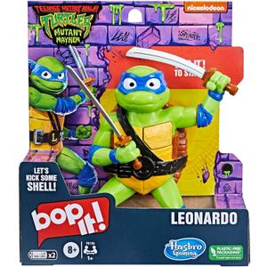 Bop It! Teenage Mutant Ninja Turtles Leonardo Edition Game for Kids Ages 8 and Up, Teenage Mutant Ninja Turtles Toys, for 1 or More Players