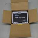 HDMI Splitter 1 in 4 Out V1.4b Powered HDMI Video Splitter with AC Adaptor Duplicate/Mirror Screen Monitor Supports Ultra HD 1080P 2K x4K@30Hz and 3D Resolutions (1 Input to 4 Outputs)