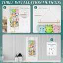 42cm Wide Over the Door Stuffed Animal Storage Hammock Corner Wall Hanging Storage Holder Boho Macrame Plush Toy Organizer Net for Stuffed Animal