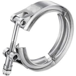 WYSIWYKA 3 Inch V Band Clamp 304 Stainless Steel, for Turbo Exhaust Downpipe, Racing Ford Pickup Truck Exchange Exhaust Systems
