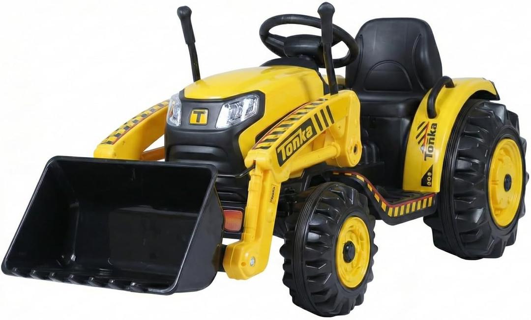 Best Ride On Cars Tonka Construction Tractor 12V, 56.3 inches