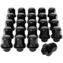 Orion Motor Tech M12x1.5 Lug Nuts with Mag Seat, 13/16" 21mm Hex 1.46x1.18 in. Blackened Wheel Lug Nuts Compatible with Toyota Camry RAV4 Highlander Corolla Tacoma 4Runner Prius Sienna, Set of 24