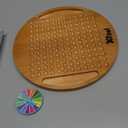 Wooden Magnetic Chess Game Set, Magnetic Chess Game with Hard Wooden Chess Board and 30 Pcs Magnet Balls, Travel Board Game for Family Party Games,Strategy Battle Game,Brain Exercise Games