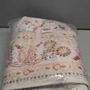 Vhong Pink Area Rugs Washable Boho Vintage Modern Neutral Large Carpet 5×7 High Traffic Rugs for Dinning Room Living Room Bedroom Girls' Room Nursery Room Non Slip