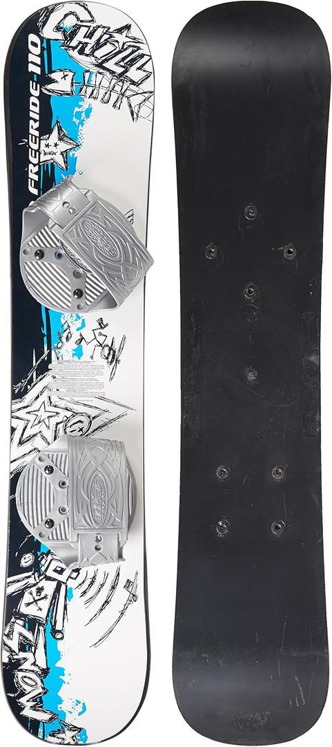 EMSCO Group – Graffiti Snowboard – Great for Beginners – For Kids Ages 5-15 – Design your Own Board Graphic – Solid Core Construction – Adjustable Step-In Bindings