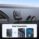 UGREEN Bluetooth 5.4 Aux Car Adapter, [Enhanced Connection & Noise Cancellation], Bluetooth Aux Receiver with Nylon Braided Cable, Plug & Play for Car Music/Hands-Free Calls/Stereo Audio
