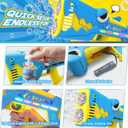 Bubble Gun for Kids Ages 4-8: Shark Light Up Bubble Machine for Toddlers, Rechargeable, 2 Bubble Solution, Outdoor Toy Party Birthday Gift for 3 4 5 6 7 8 Year Old