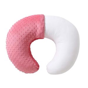 Nursing Pillow and Positioner, Breastfeeding, Bottle Feeding, Baby Sitting Support with Removable Ultra Soft Cover, Tummy Time Support for Baby Boys and Girls (StrawberryRed) (22" x 17.7" x 5.9")