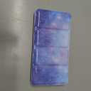 Empty Watercolor Palette, Empty Watercolor Tin with Fold Out Palette, Large Purple Watercolor Tray Palette with 52 Empty Half Pans for Plein Air Painting and Sketching