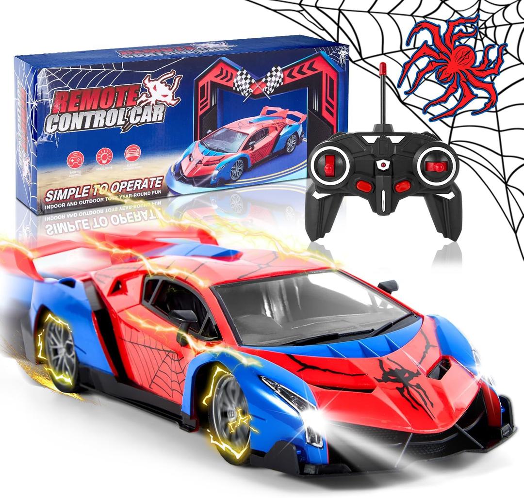 Sunhorse Toys for 3 Year Old Boys - Gifts for 3 4 5 6 7 8 12 Year Old Boys Birthday, Cars Toys - Remote Control Car with Lights & Controller, Hobby Racing/Race Vehicle for Kids Ages 4-8 5-7 Toddlers