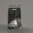 Wallet for Men, Slim Minimalist Carbon Fiber Wallet with Metal Money Clip/Cash Strap, RFID Blocking Aluminum Card Holder-Carbon Fiber