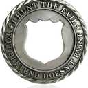 5pcs Police Challenge Coin, Hollow Out Police Symbol, Police Department Challenge Coins Police Commemorative Gift Law Enforcement Gifts for Men Women(Set of 5)