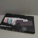 Wireless Keyboard and Mouse Combo - Full-Sized Ergonomic Keyboard with Wrist Rest, Phone Holder, Sleep Mode, Silent 2.4GHz Cordless Keyboard Mouse Combo for Computer, Laptop, PC, Mac, Windows -Trueque (1 PACK, Black)