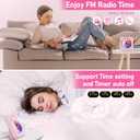 CD Player Portable Bluetooth 5.1 Desktop CD Player with HiFi Sound Speakers,Remote Control,Dust Cover,LED Display,Boombox FM Radio,USB/AUX for Home,Kids (Pink)