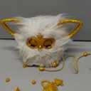 Furby Gold Glam Interactive Plush Toys for 6 Year Old Girls & Boys & Up, Voice Activated Animatronic, Speaks English & Furbish, White 