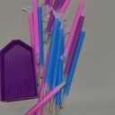 Affrolling 90 Pcs 5d Diamond Art Painting Tools and Accessories Kits Include Drill Pens with 3 Drill Sizes, Plastic Diamond Trays, Glue Clay, Rhinestone Art Painting DIY Accessories(Multicolor)