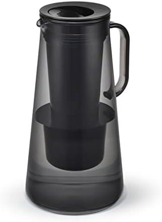 LifeStraw Home – Water Filter Pitcher, 7-Cup, Obsidian, BPA Free Designed for Everyday Protection Against Bacteria, parasites, microplastics, Lead, Mercury, PFAS, and a Variety of Chemicals