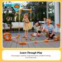Fat Brain Toys The Original Air Toobz, Air-Powered STEM Building Toys for Kids & Teens, Kids Building Toys, STEM Toys for 3+ Year Old, 11.5 x 6.5 x 6 inches