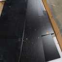 Real Relax 70" U-Shaped Leg TV Stand with 36" Electric Fireplace, High Gloss Finish Entertainment Center for TVs Up to 80", TV Console Cabinet for Living Room, Black