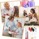 33Pcs Big Eye Steel Needles Set Portable Hand Sewing Kit Suitable for Beginners and Everyday Use, Include 25 Steel Needles, 3 Reels of Thread, Seam Ripper, 2 Needle Threader, 2 Thimbles