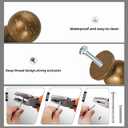 10 Pack Cabinet Knobs Antique Brass Kitchen Cabinet Knobs Zinc Alloy Drawer Pulls Solid Cabinet Hardware
